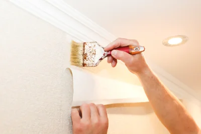 Pose de papier peint à Malvières — revêtements muraux et toiles de verre